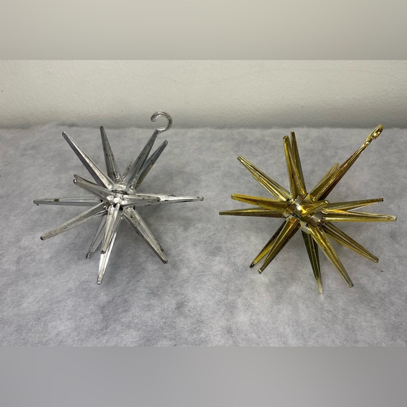 7-pc Bradford Exchange Ornaments Plastic Bell Cage Starburst Sputnik Metallic - Picture 2 of 9